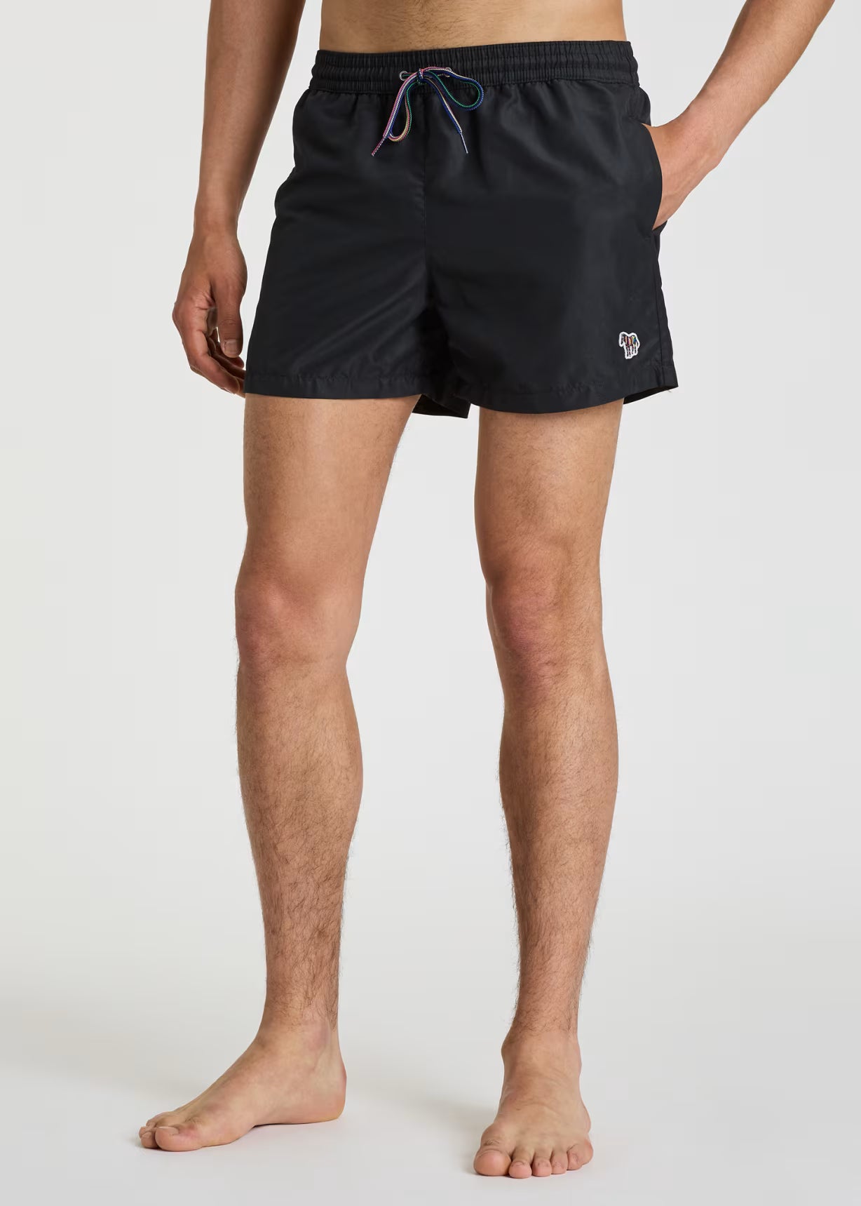 Black Zebra Logo Swim Shorts