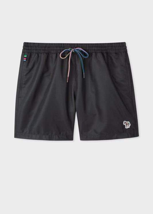 Black Zebra Logo Swim Shorts