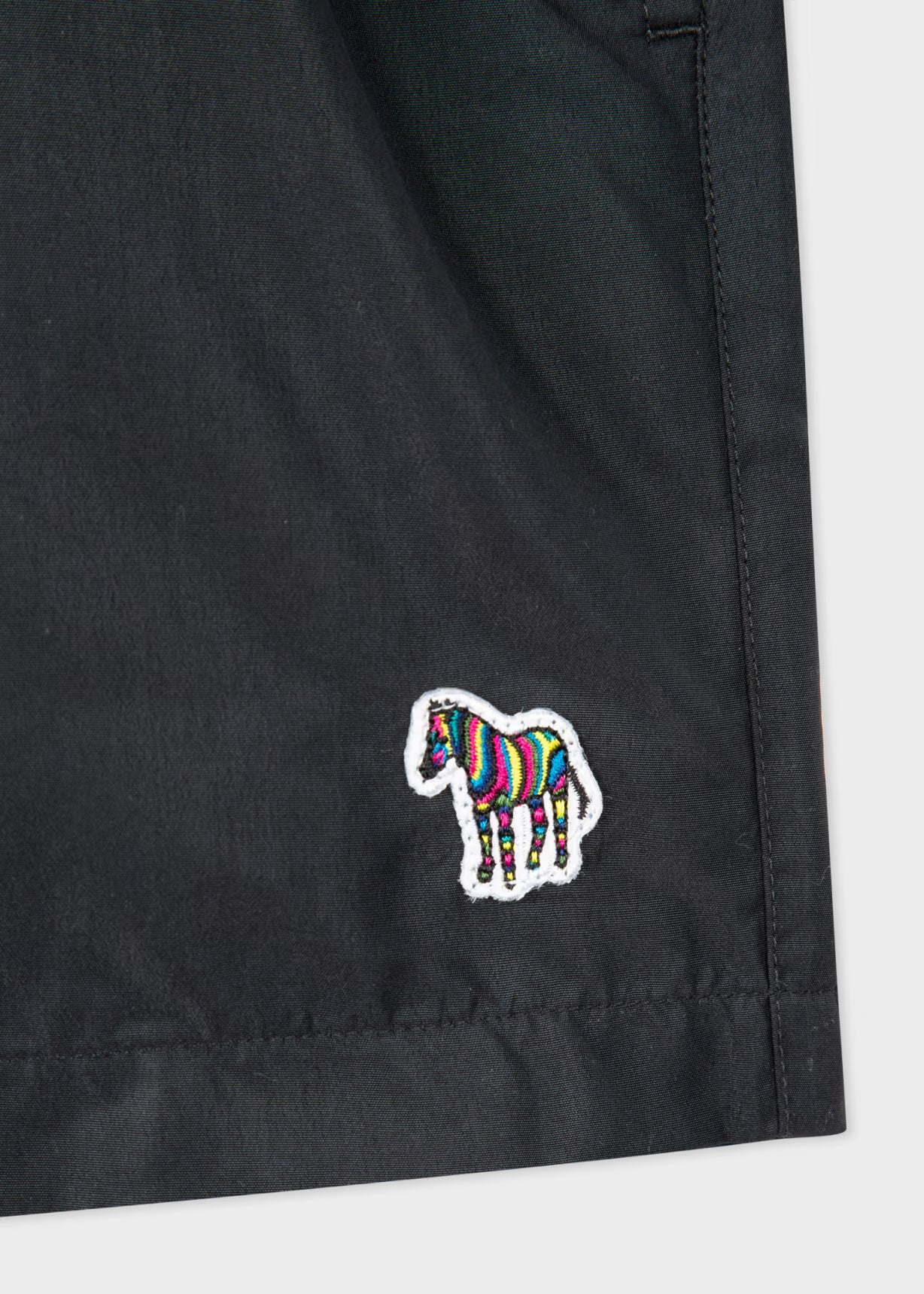 Black Zebra Logo Swim Shorts