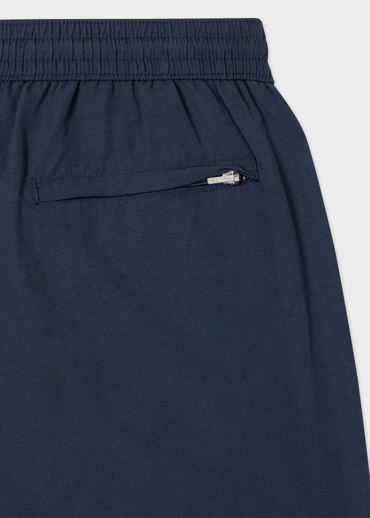 Navy Blue Swim Shorts With 'Artist Stripe' Trim