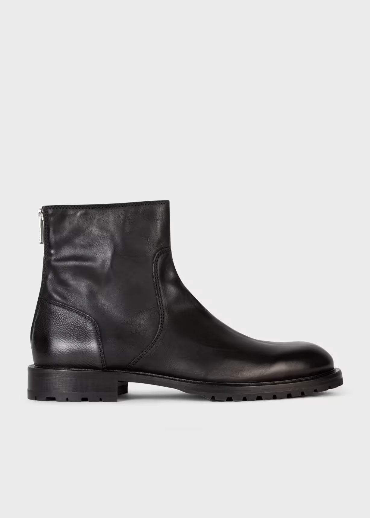 Black Leather 'Falk' Boots