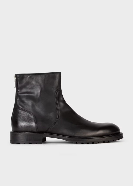 Black Leather 'Falk' Boots